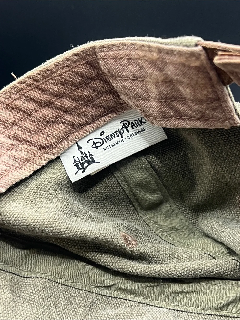 Disney Parks Olive Green and Brown Disneyland Resort Cap Hat Mickey Mouse